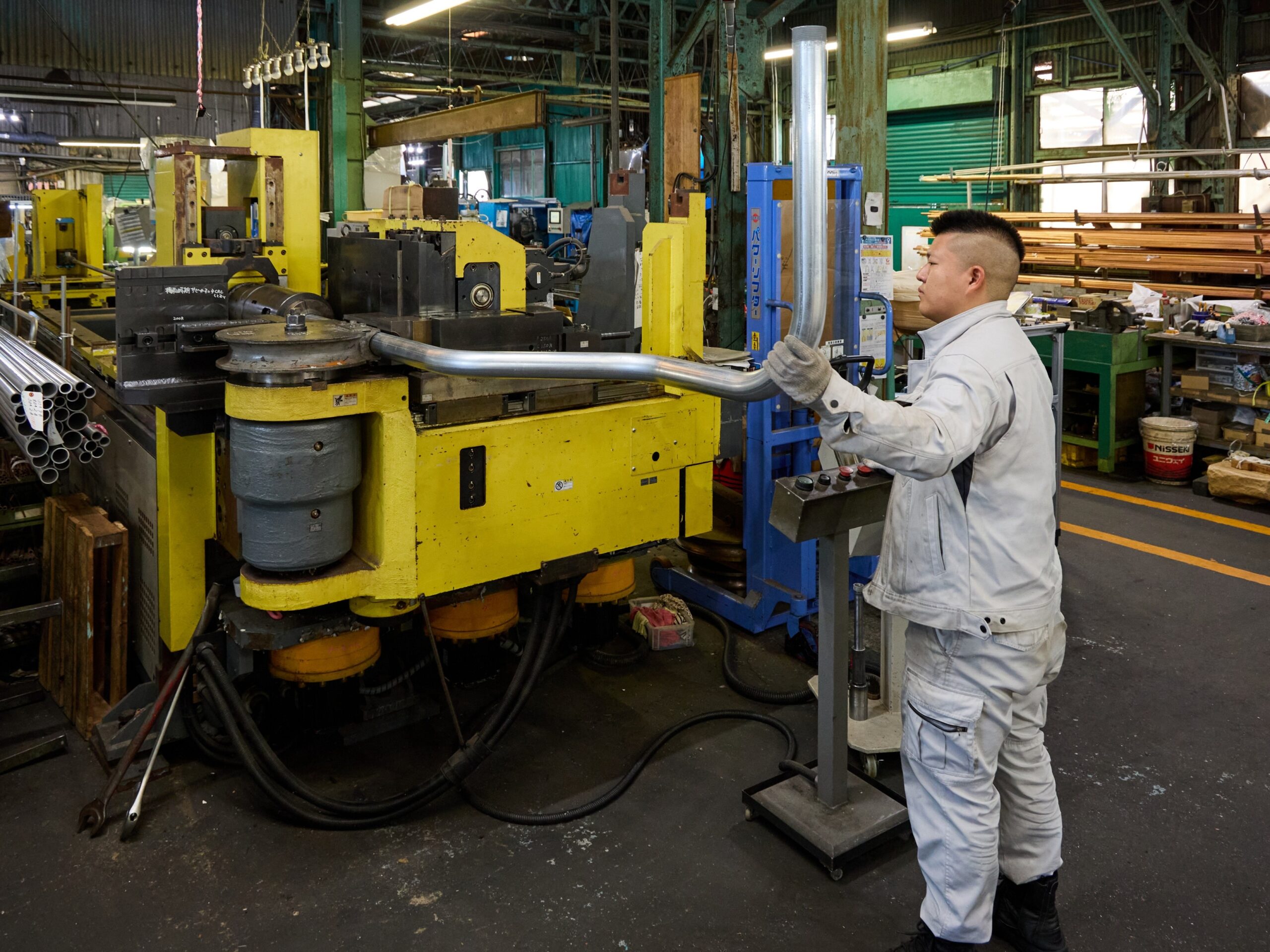 短尺部品の超高難度360度連続曲げを内製治具で実現