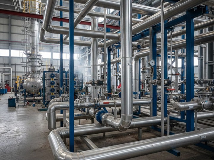 粉塵爆発の発生を抑制するアルミパイプ