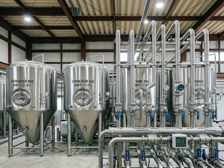 食品醸造タンク接続配管