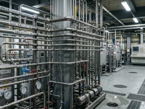 化学薬品工場向けステンレスパイプ